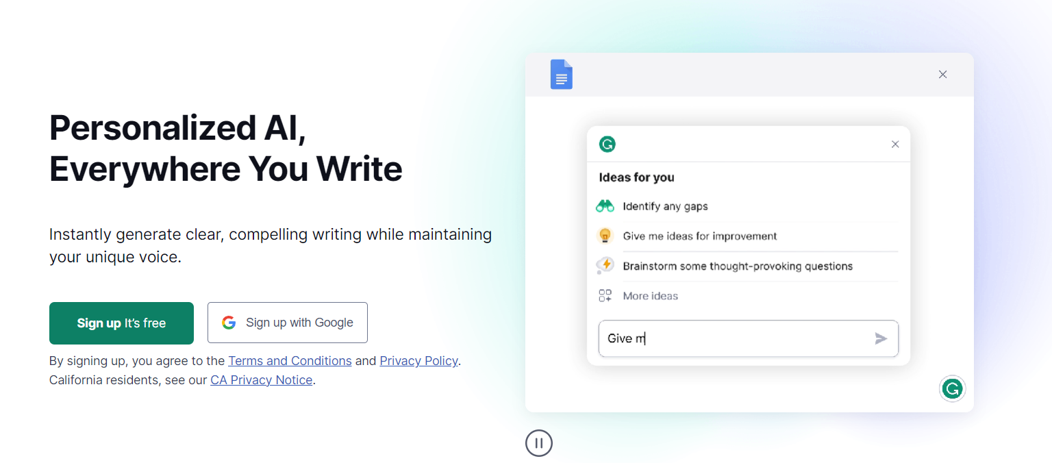 Grammarly for high-quality marketing copy