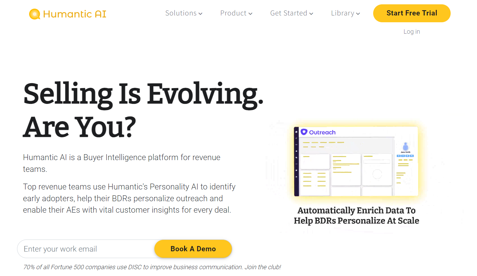 Humantic AI tool for sales