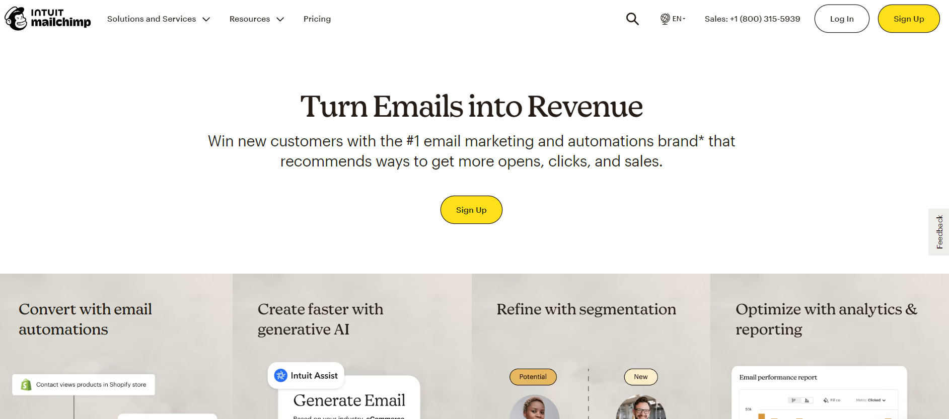 MailChimp for email marketing