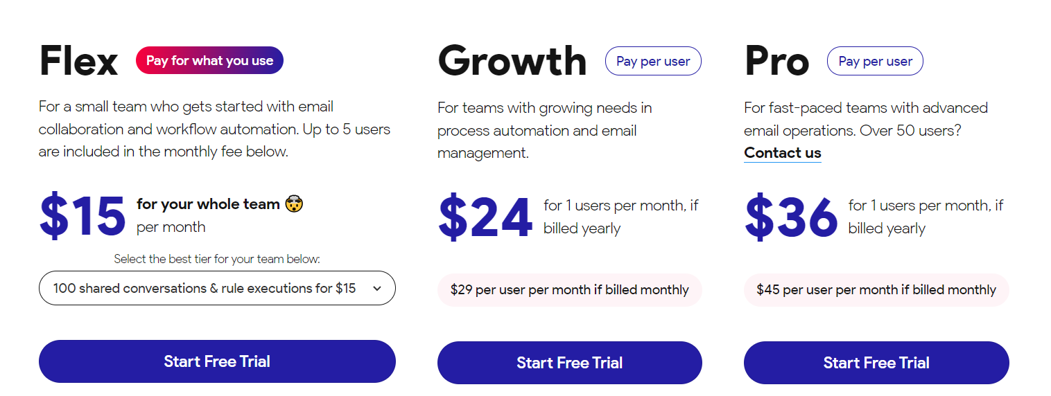 Gmelius pricing