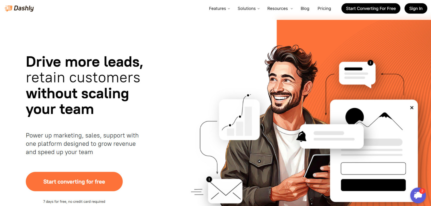 Dashly for AI customer support