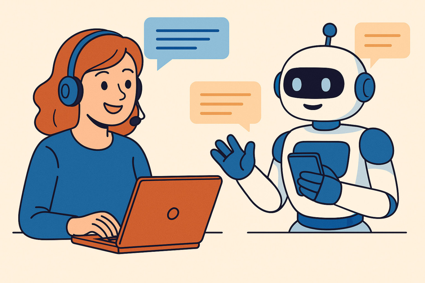human agent vs ai agent