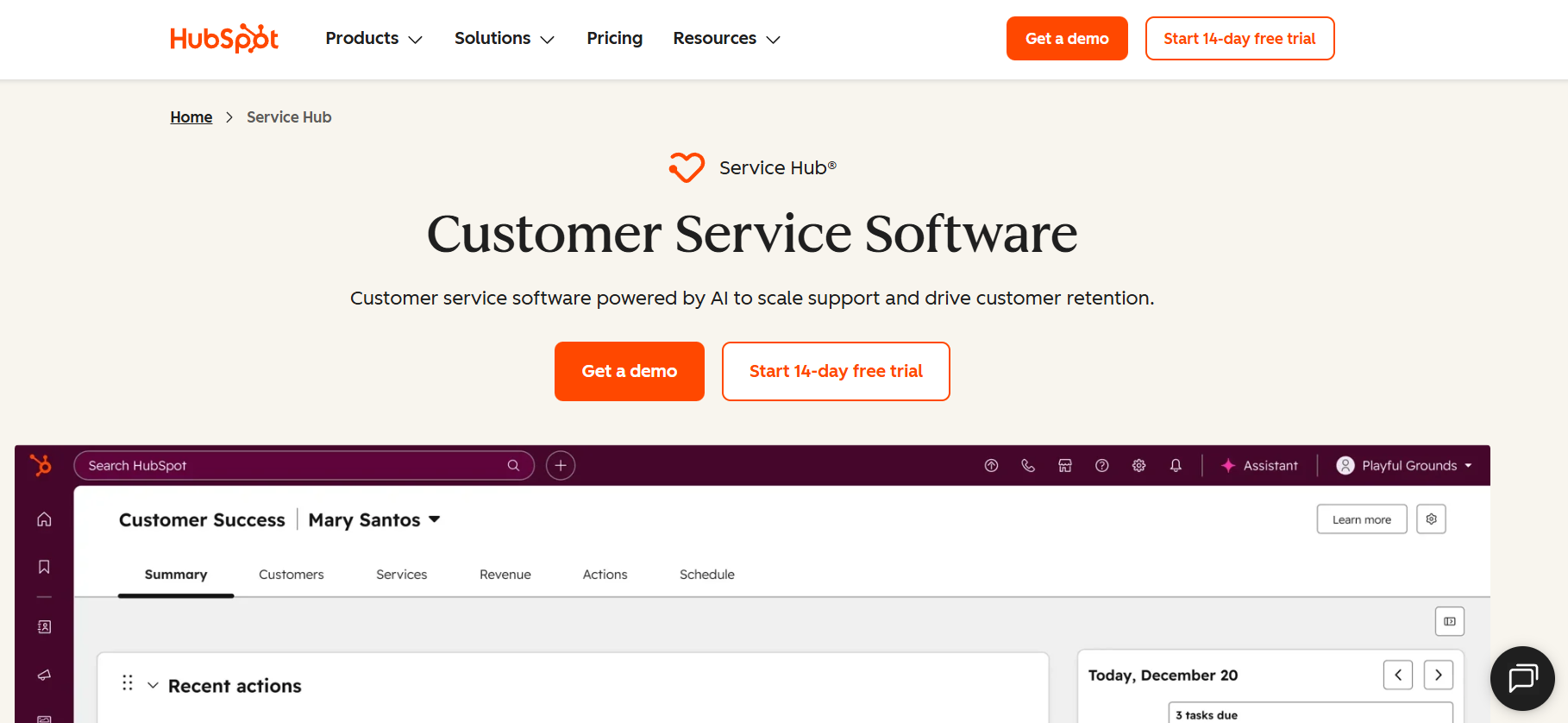 HubSpot AI support tools