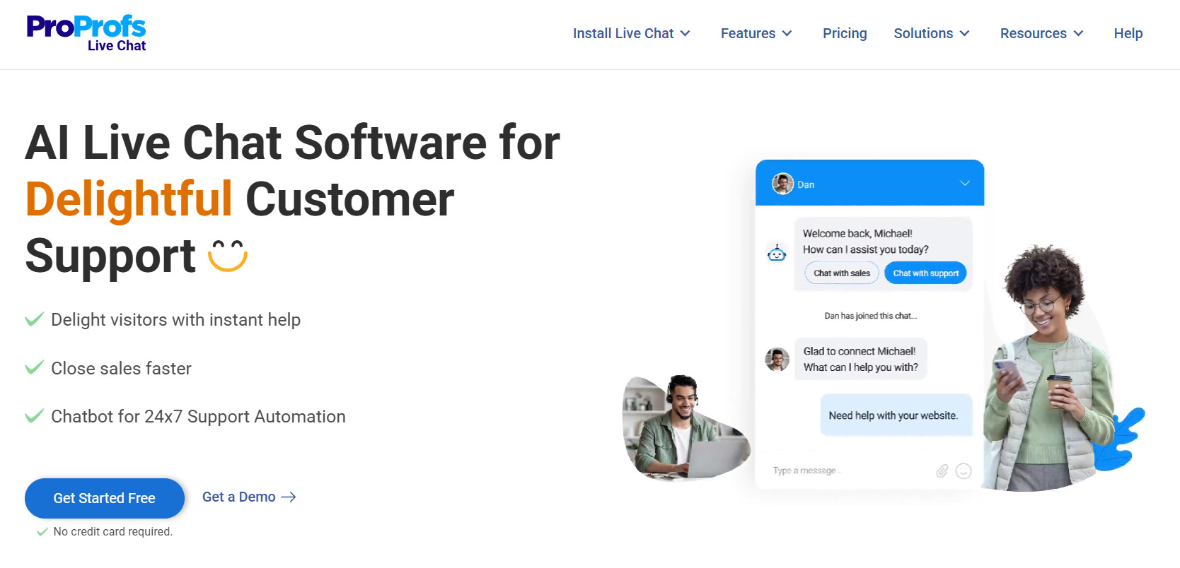ProProfs for AI support