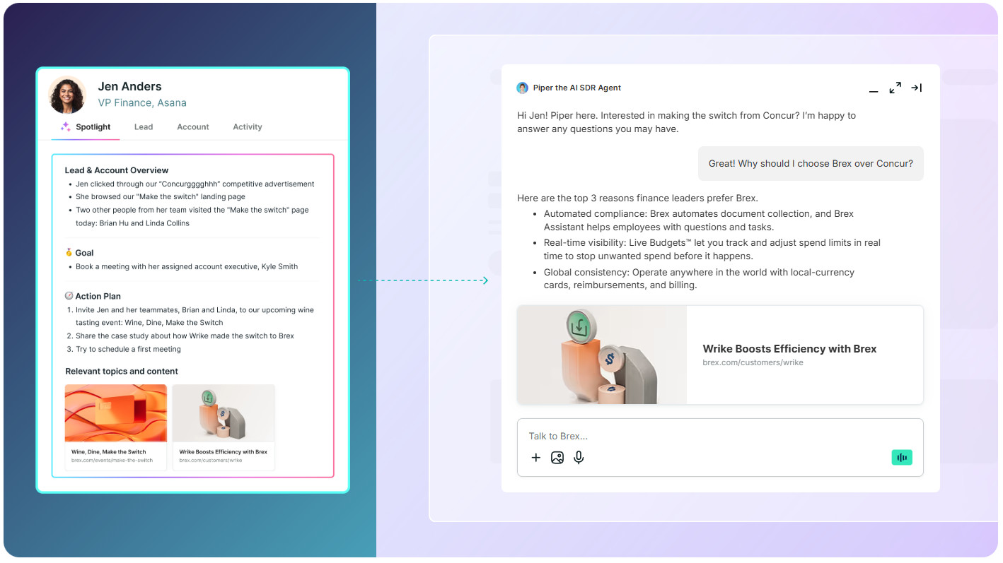 Qualified agentic marketing tool