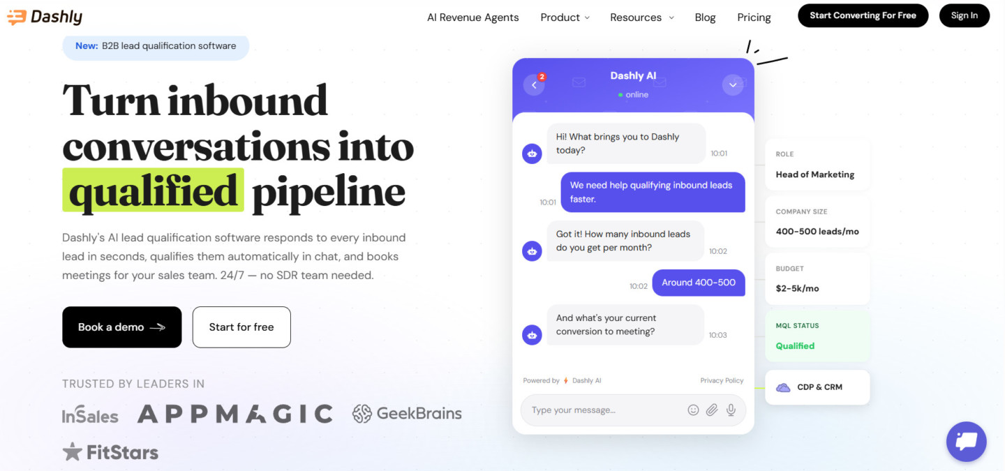 dashly inbound generation service