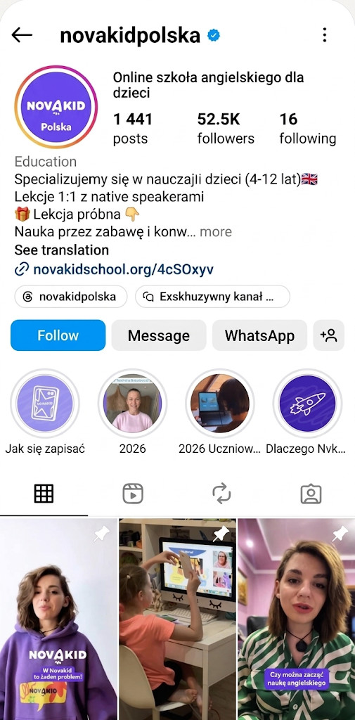 Novakid Poland account