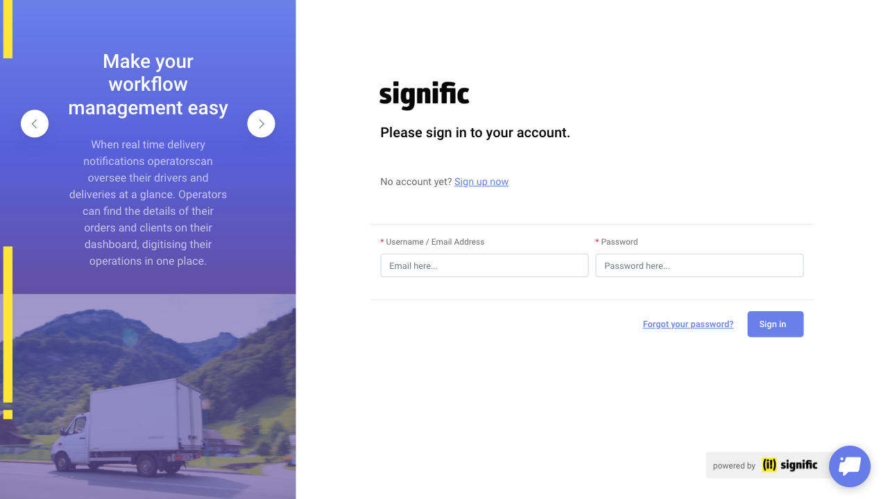 Signific — live chat example from Dashly