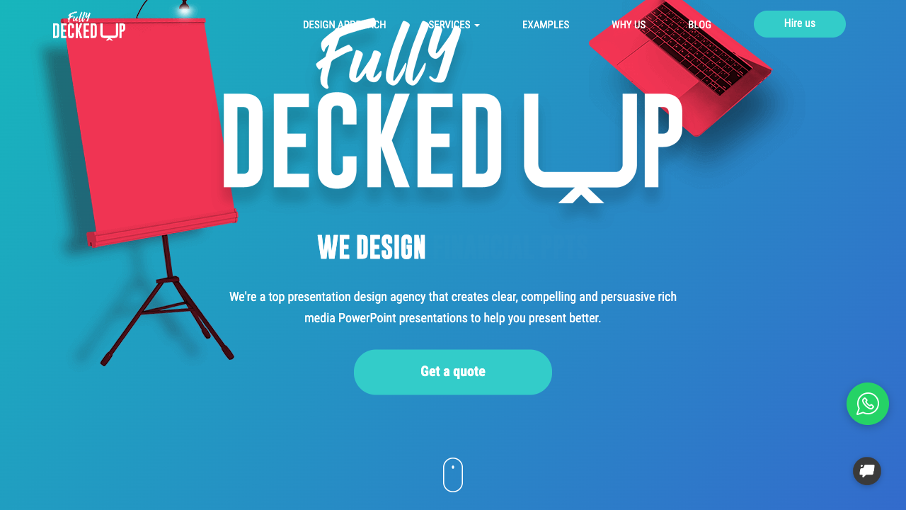 FullyDeckedUp — live chat example from Dashly