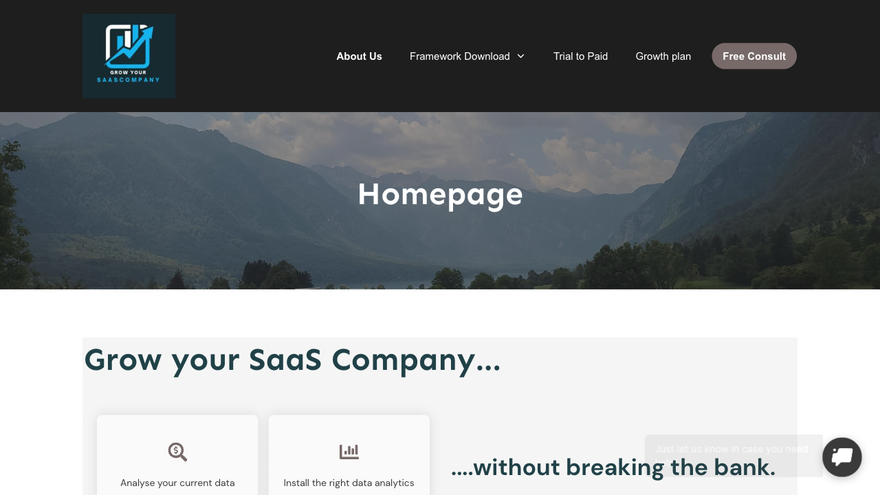 Live chat for Grow Your Saas Company