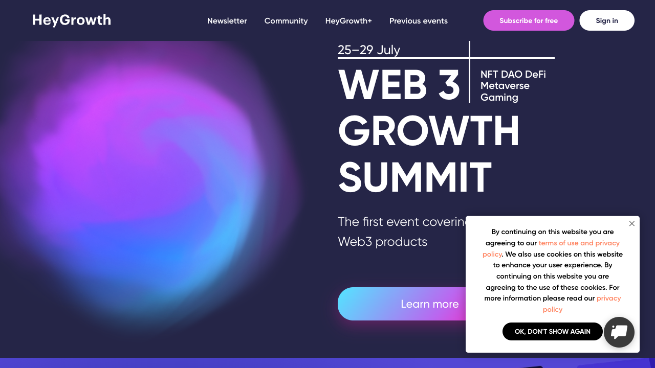 Live chat for HeyGrowth