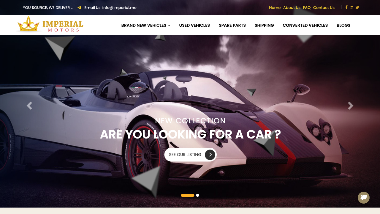 Imperial Motors FZCO — live chat example from Dashly