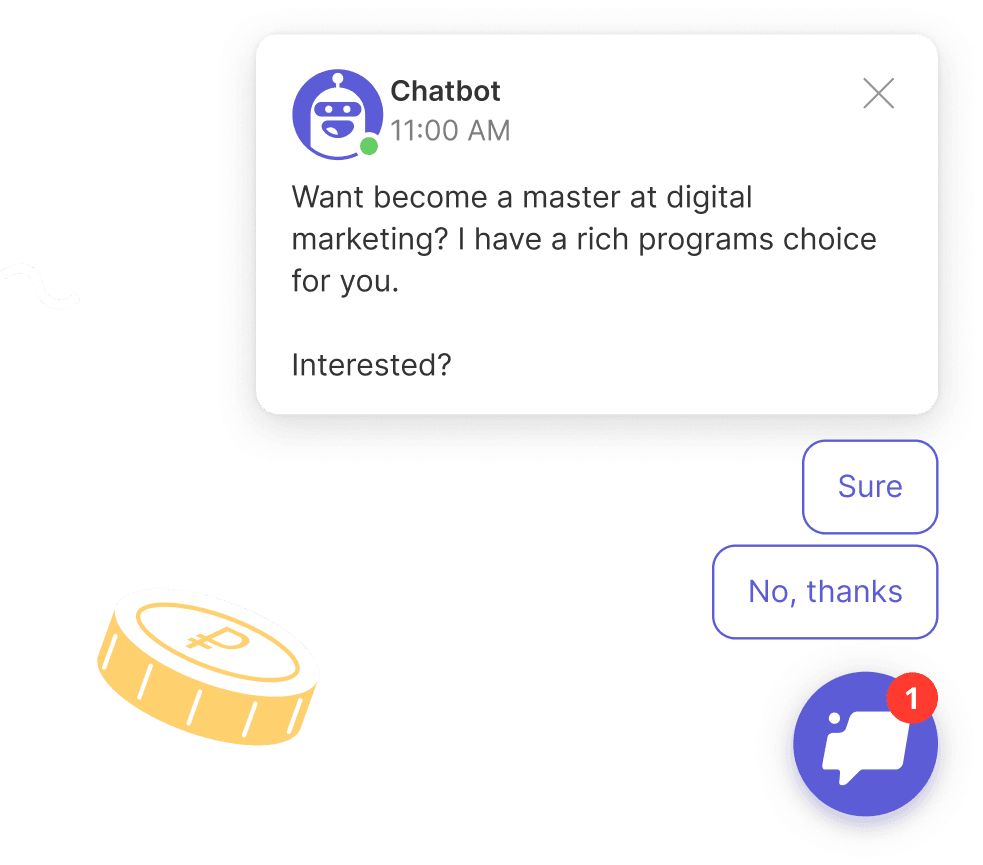 Chatbot to convert students traffic from your ads