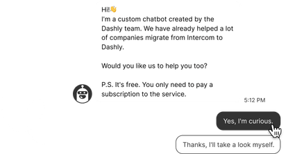 Custom Chatbot Software on your Website from Dashly